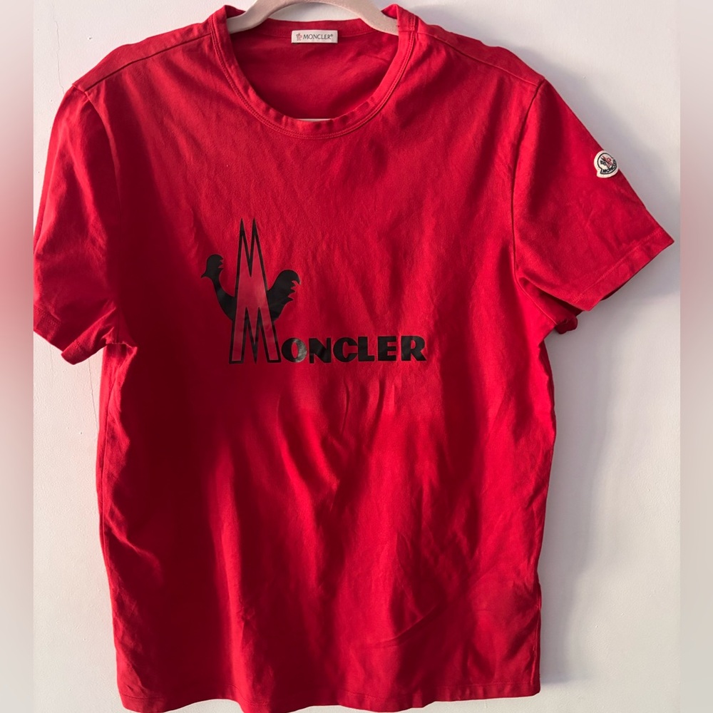 Moncler Men Vibrant Red Tee